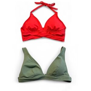 NWT Shade and Shore Bikini Swim Tops Set of 2